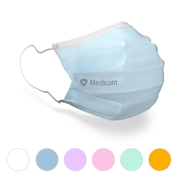 Medicom SafeMask Standard medizinischer Mundschutz, Typ IIR, 50 Stück