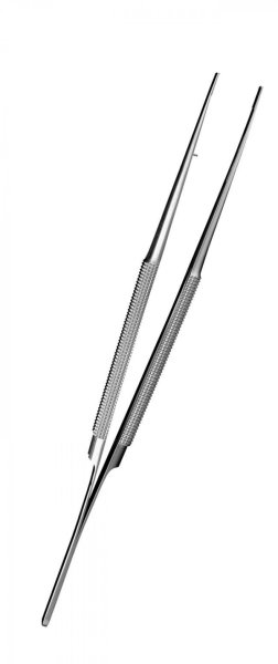 Chirurgische Mikro-Pinzette mit diamantierten Greifflächen (cm 18)