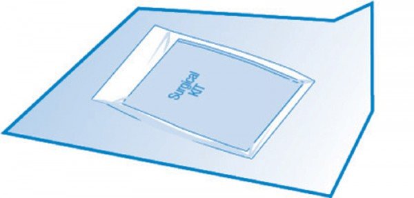 Sterilisationspapier cm 90x90 zum Verpacken von Instrumenten-Kits